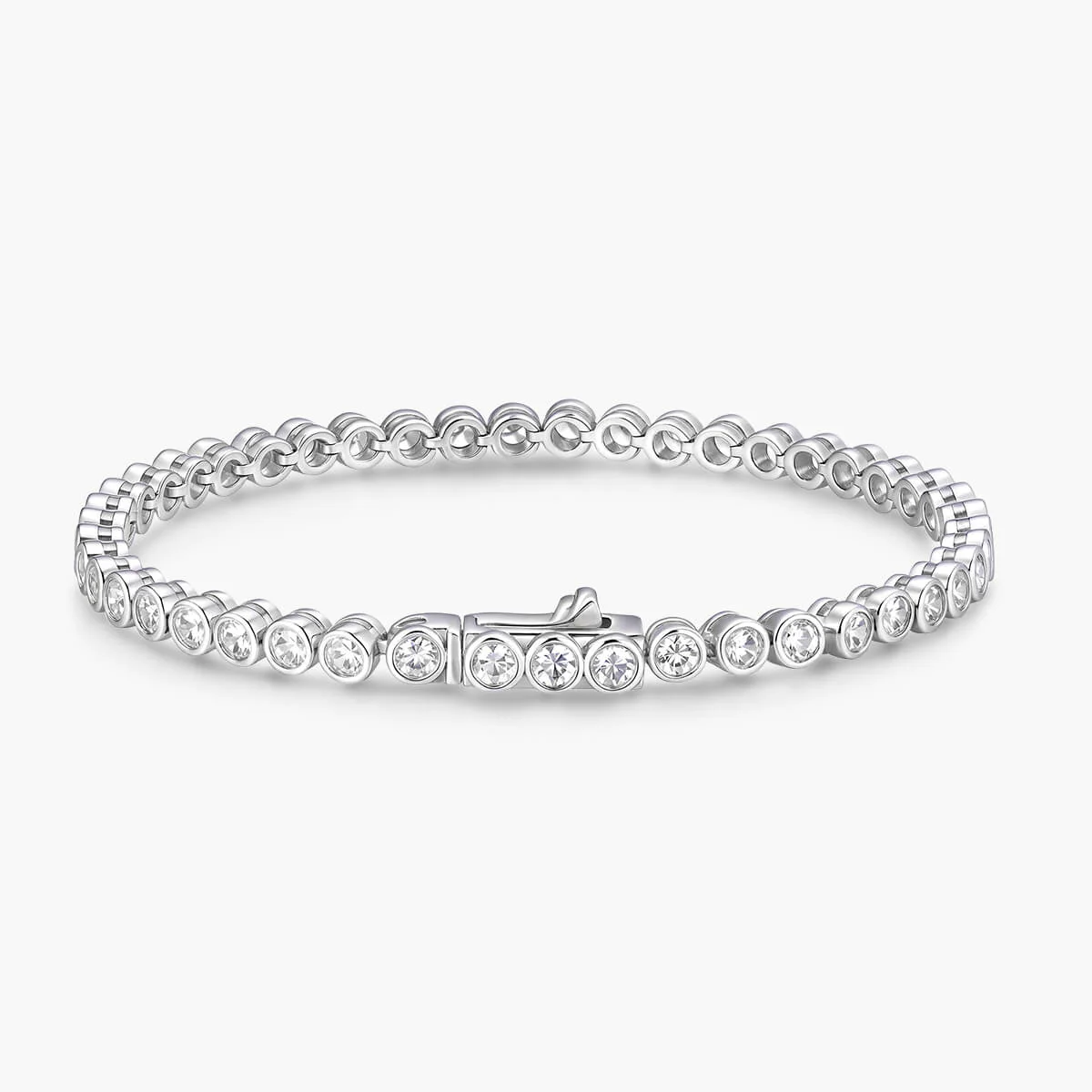 Bezel Round Tennis Bracelet - Image 2