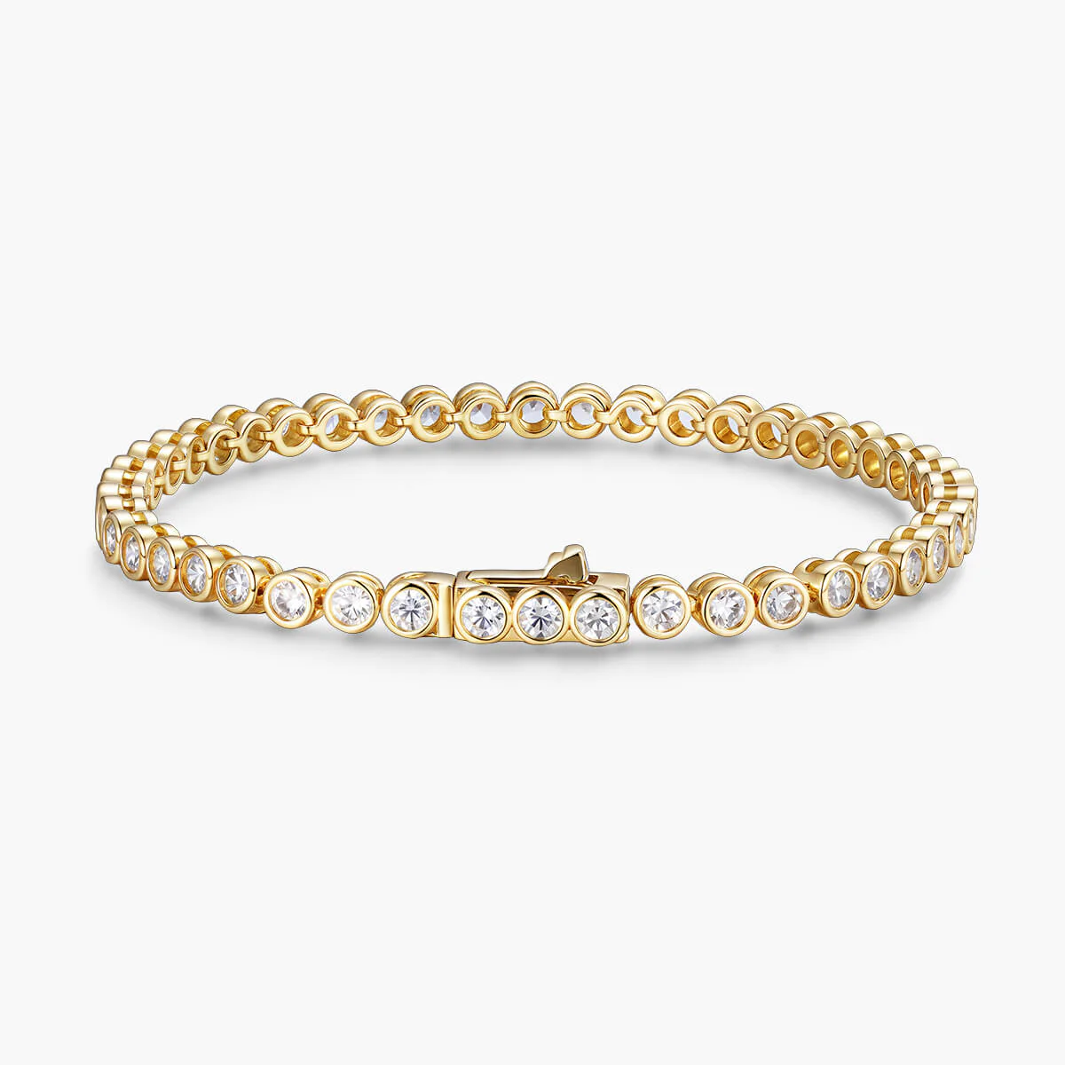 Bezel Round Tennis Bracelet - Image 5
