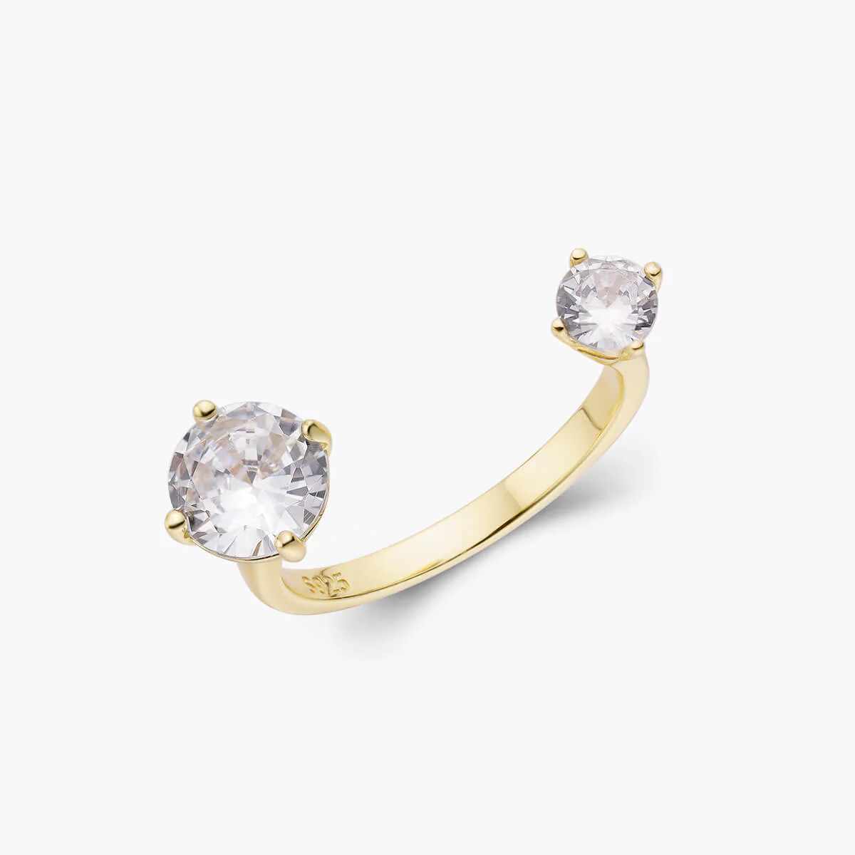 Brilliant Round Open Ring - Image 2