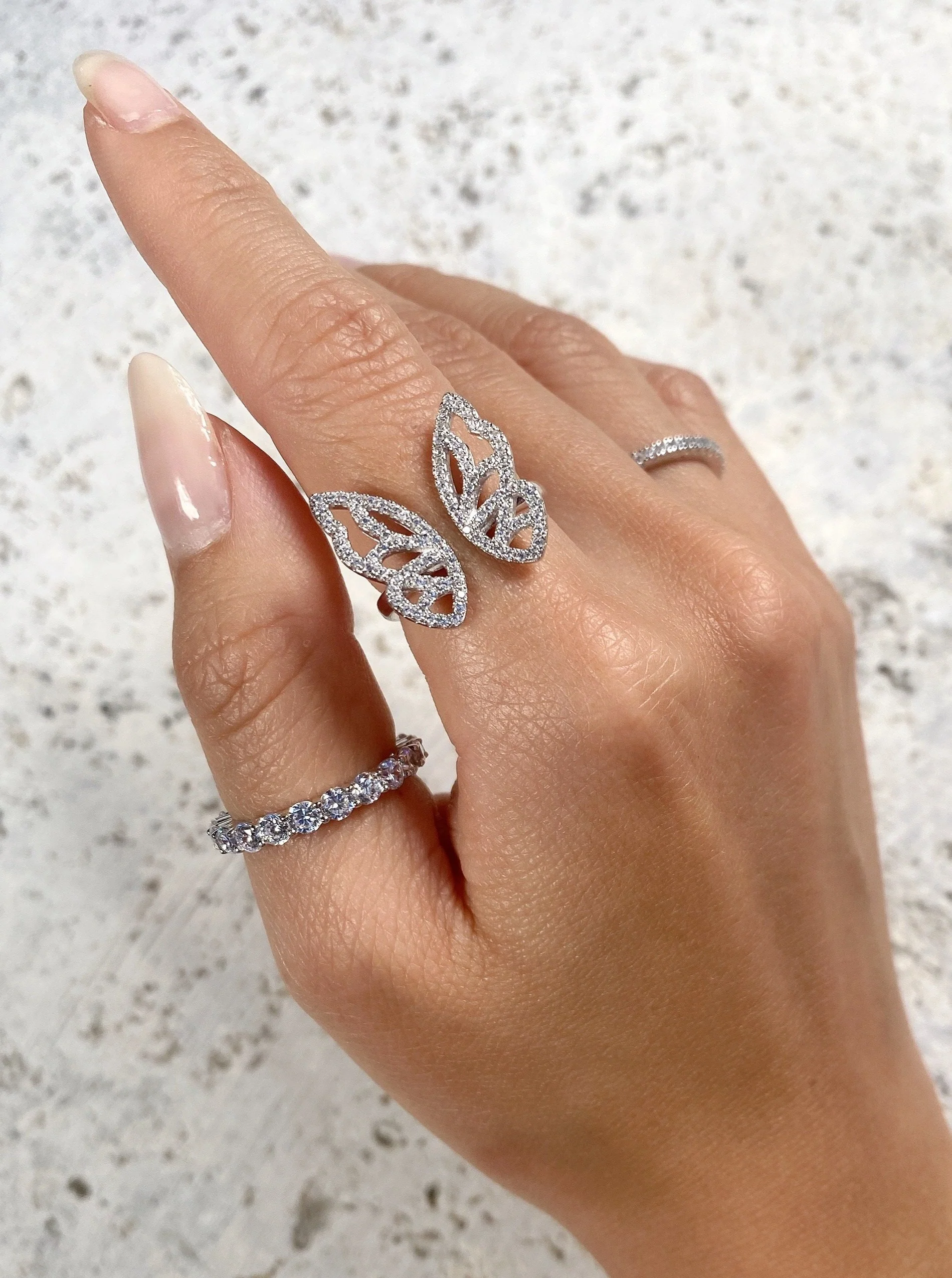 Butterfly Open Ring - Image 3