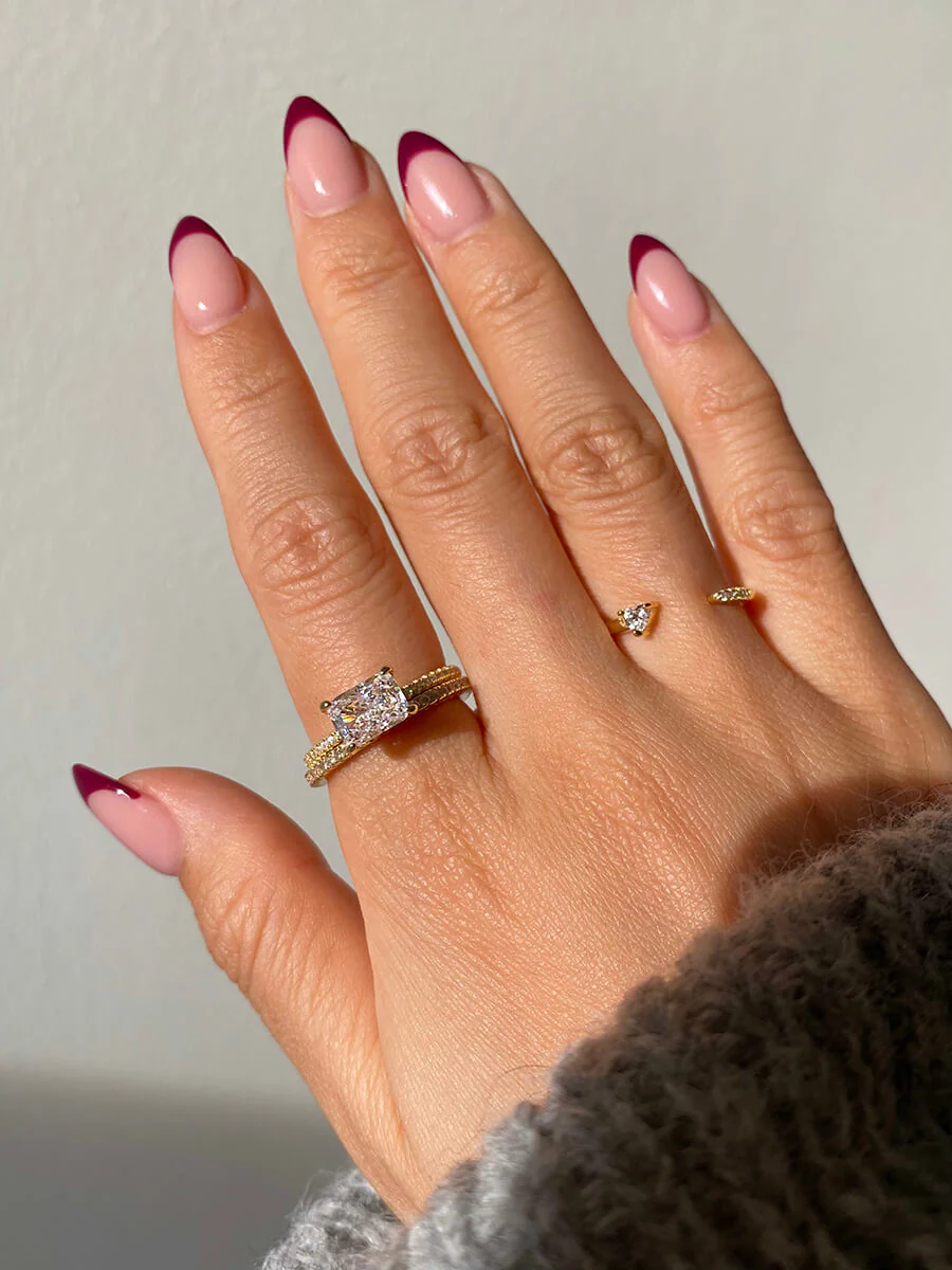 Dainty Heart Open Ring - Image 3
