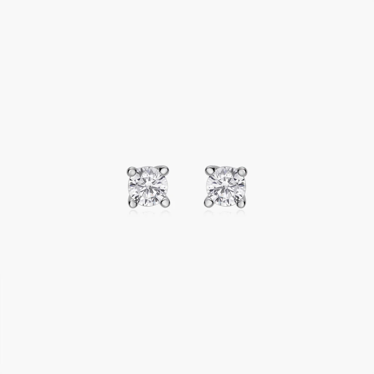 Dainty Round Stud Earrings