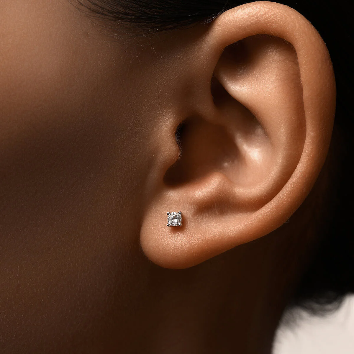 Dainty Round Stud Earrings - Image 2