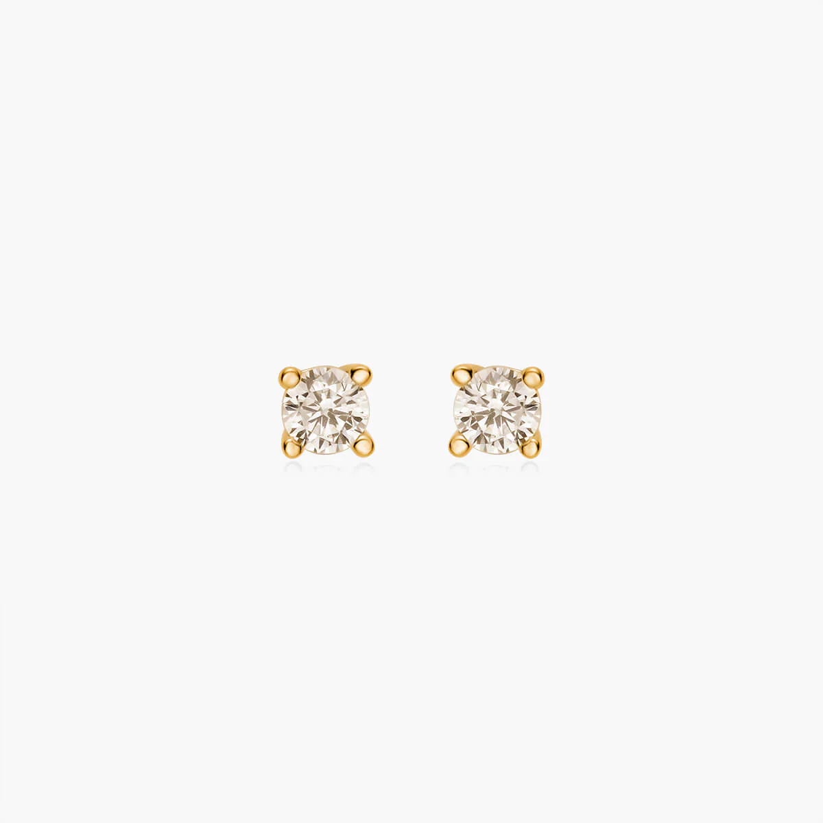 Dainty Round Stud Earrings - Image 6