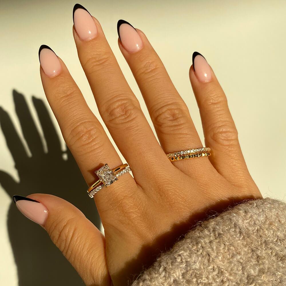 Open Pavé Stacking Ring - Image 6