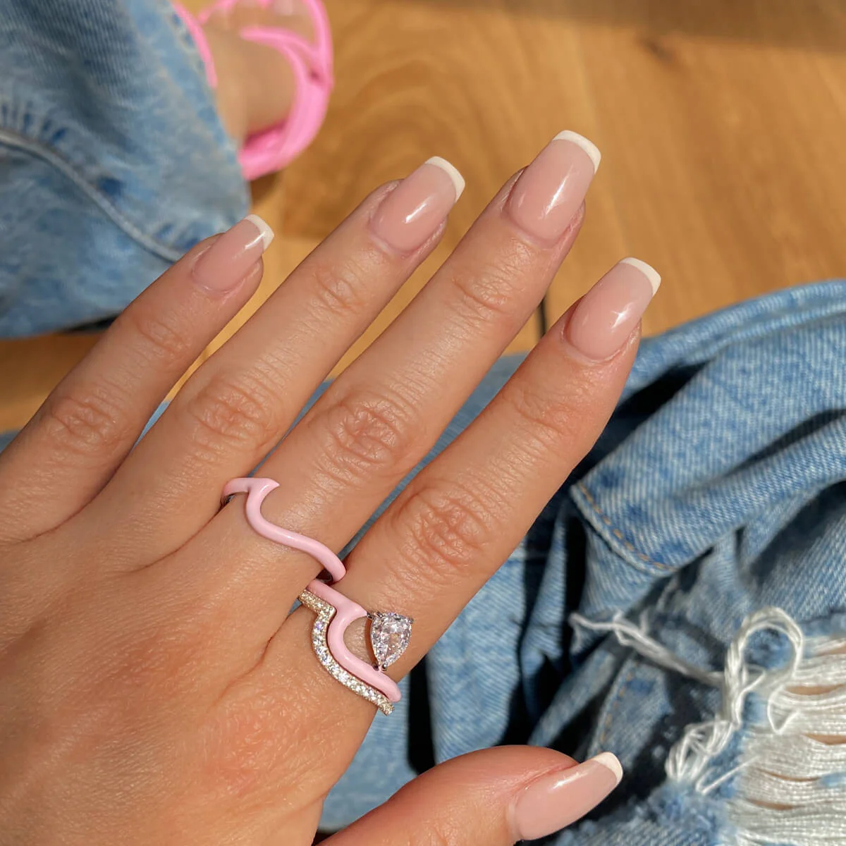 Pavé Flux Ring | Bottom Stacker - Image 11