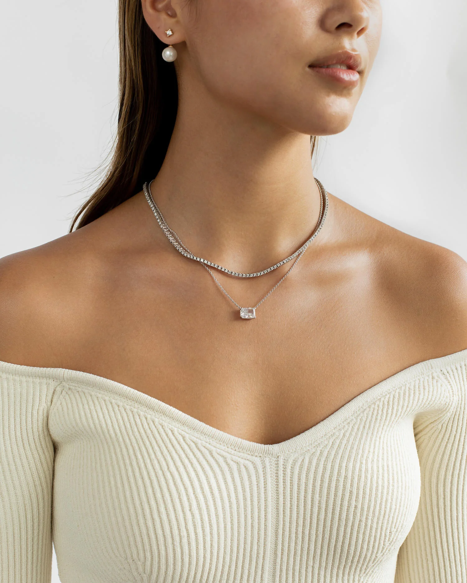 Pearl Ear Jacket - Round - Image 3