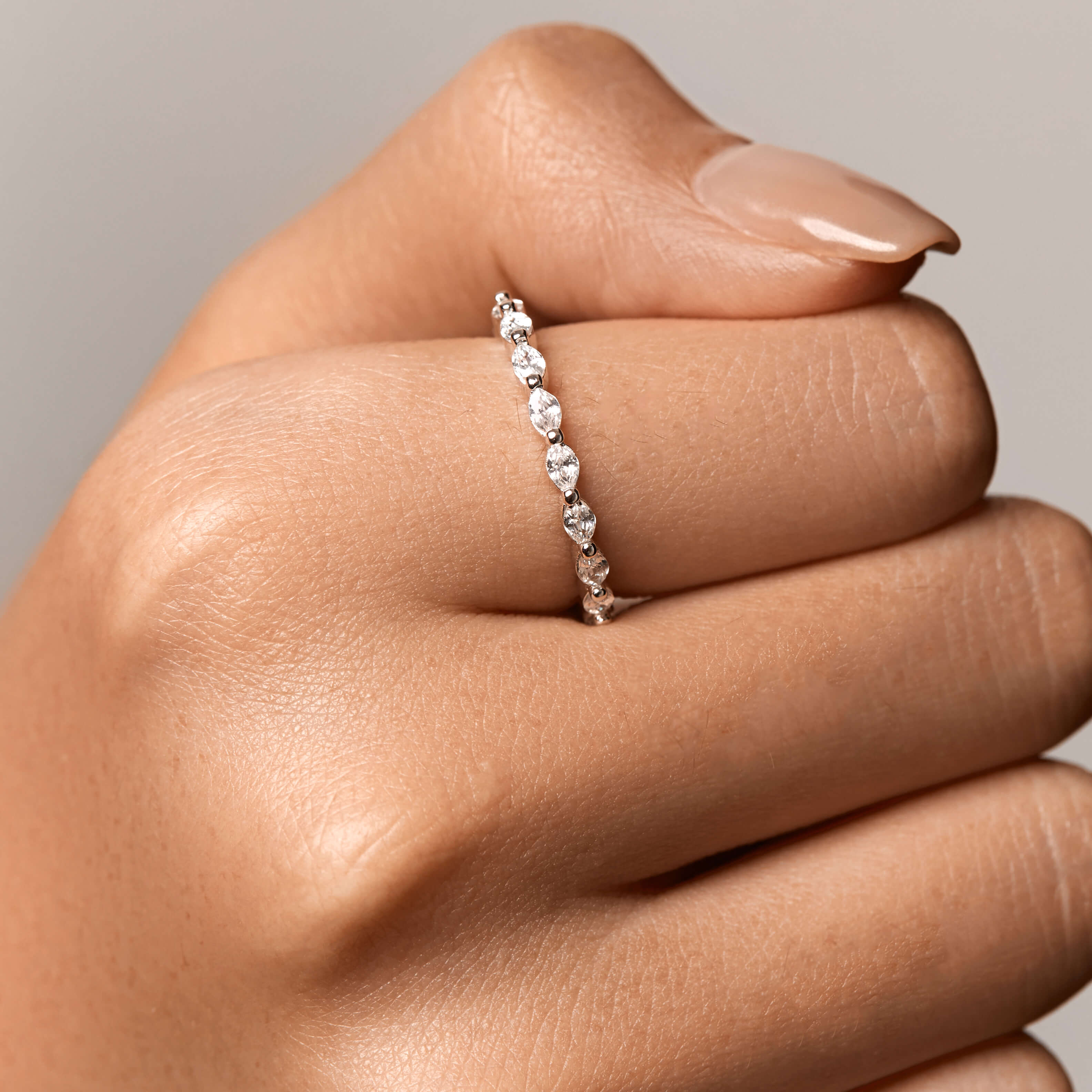 Petite Side Marquise Band - Image 2