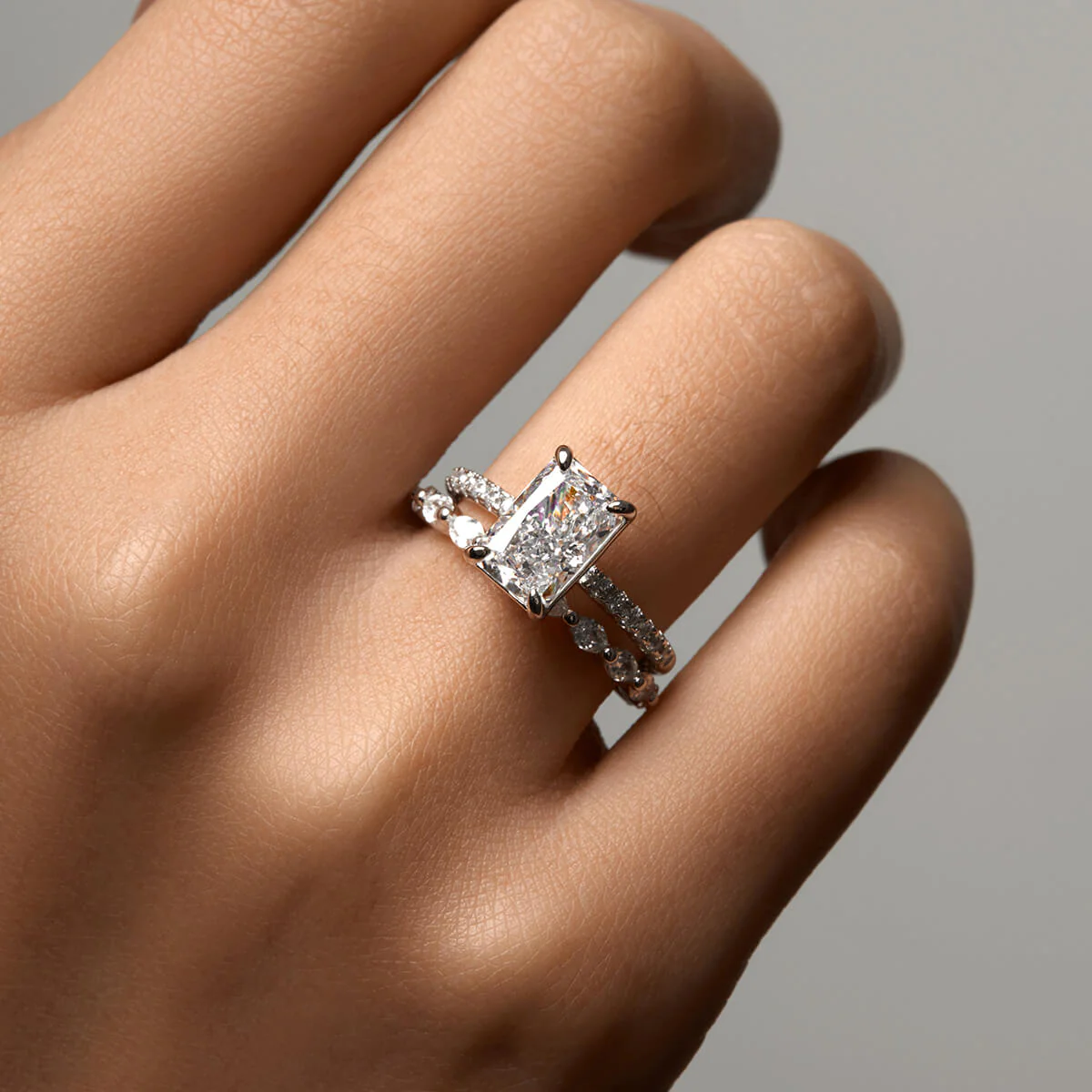 Petite Side Marquise Band - Image 7