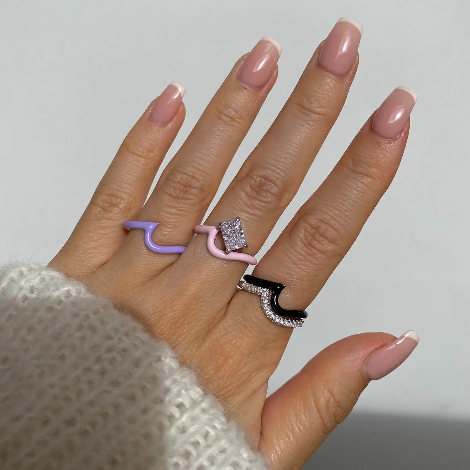 Enamel Wave Ring | Top Stacker - Image 11