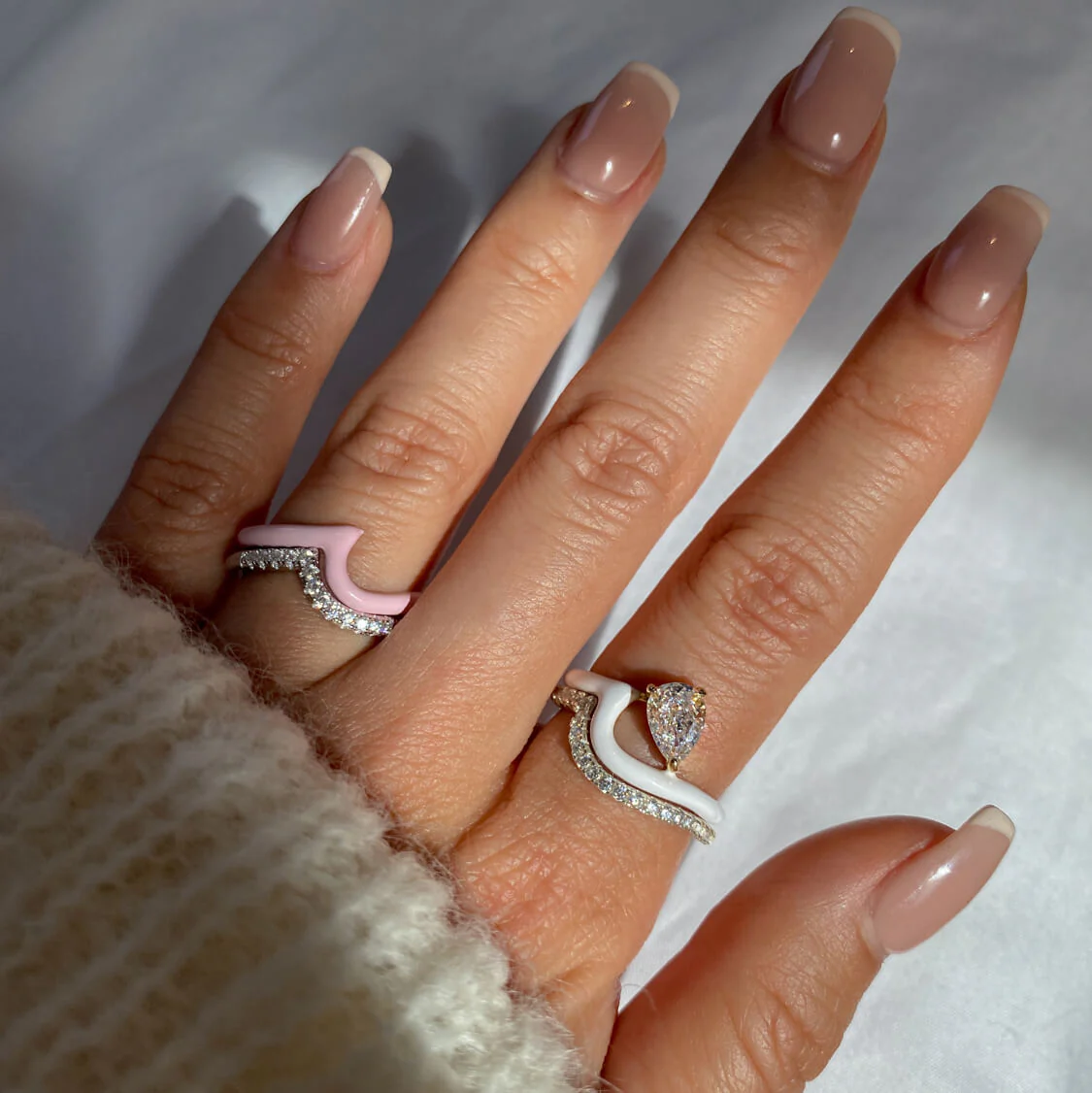 Enamel Wave Ring | Top Stacker - Image 17