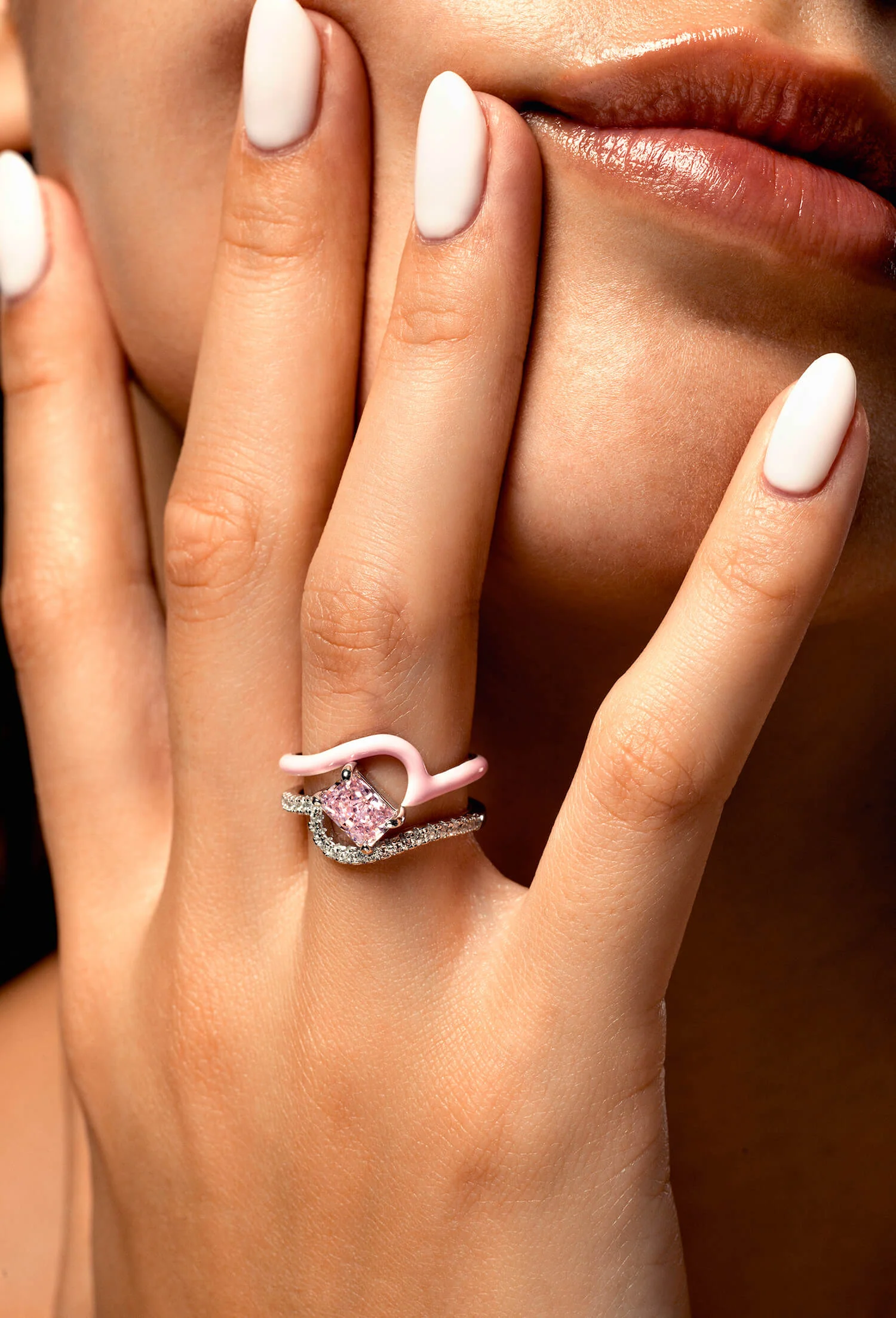 Enamel Wave Ring | Top Stacker - Image 2